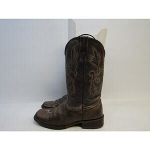Cabelas Mens Sz 8.5 D Brown Leather Cowboy Western Boots